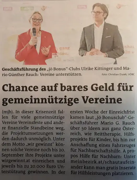 Wir gewinnt – Antrag auf Unterstützung – Foto 1